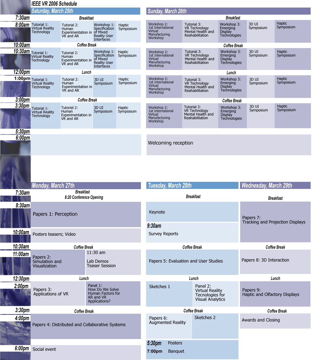 IEEE VR Conference Schedule